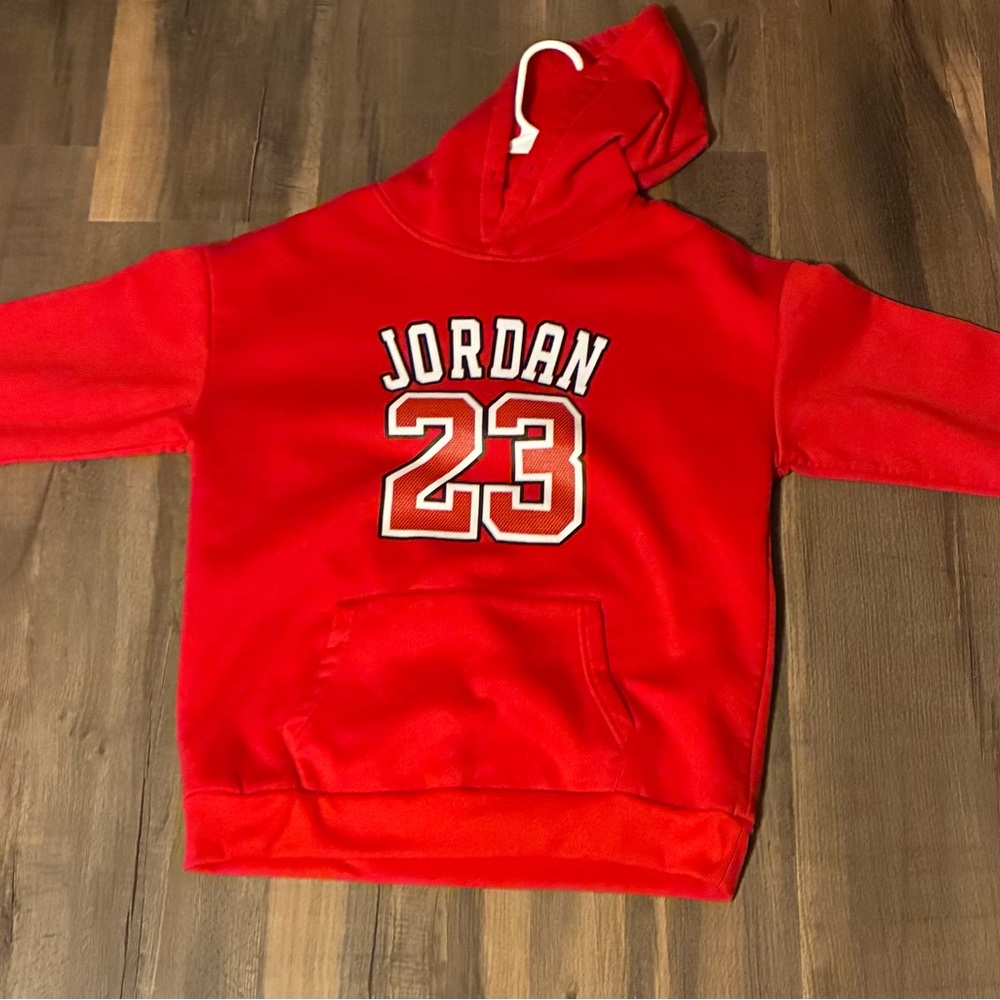 Jordan Red Hoodie with 23 Logo